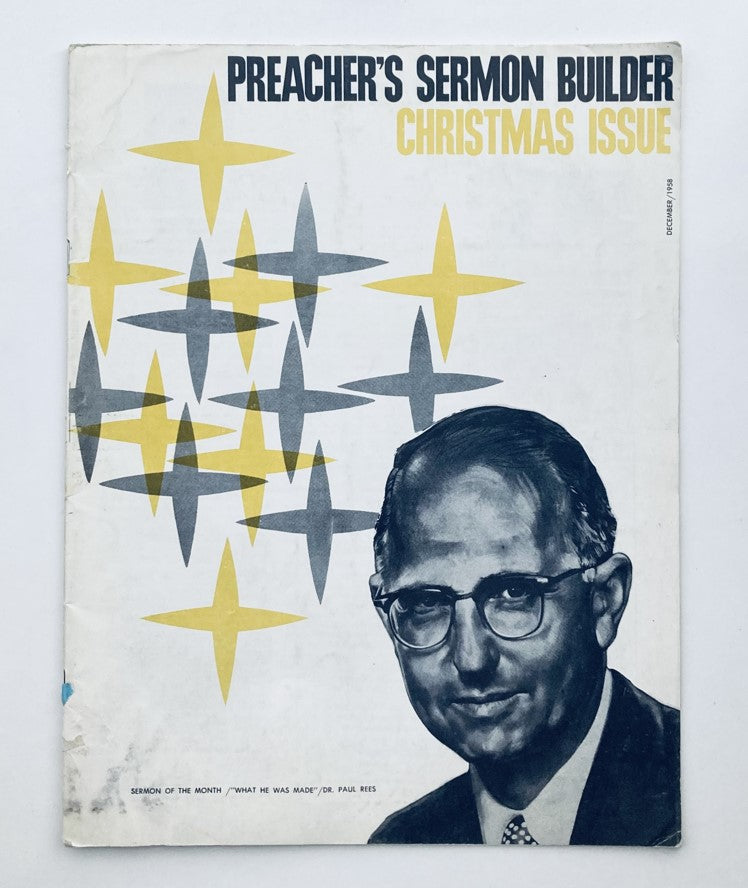 VTG Preacher's Sermon Builder Magazine December 1958 Dr. Paul Rees