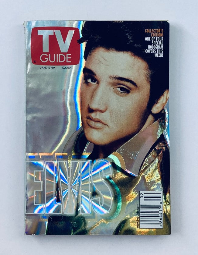 TV Guide Magazine January 13 2001 Elvis Presley Hologram Detroit Ed. No Label