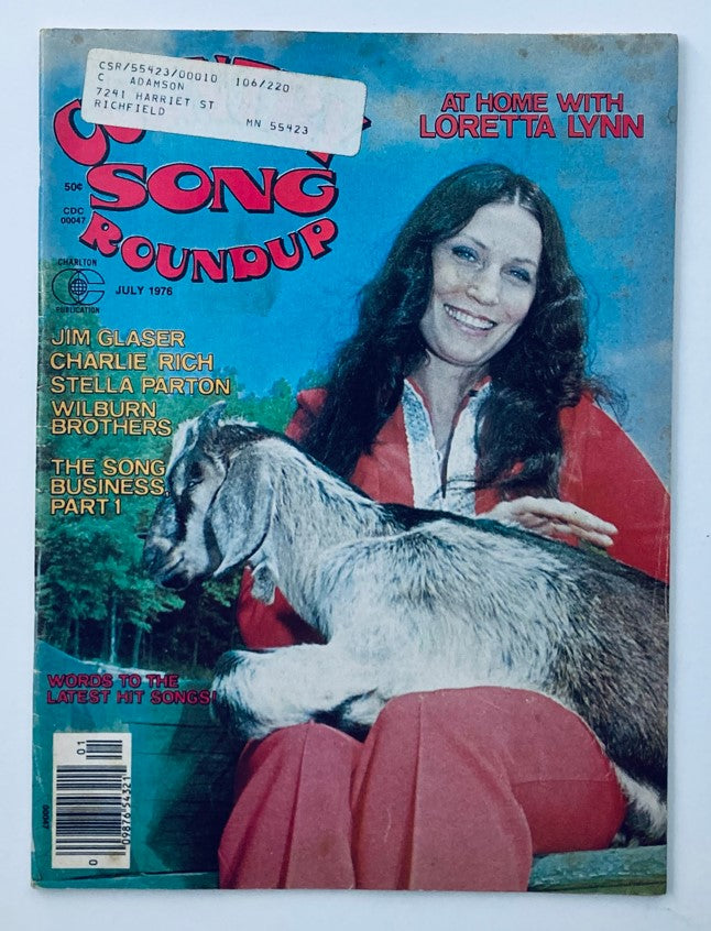 VTG Country Song Roundup Magazine July 1976 At Home with Loretta Lynn