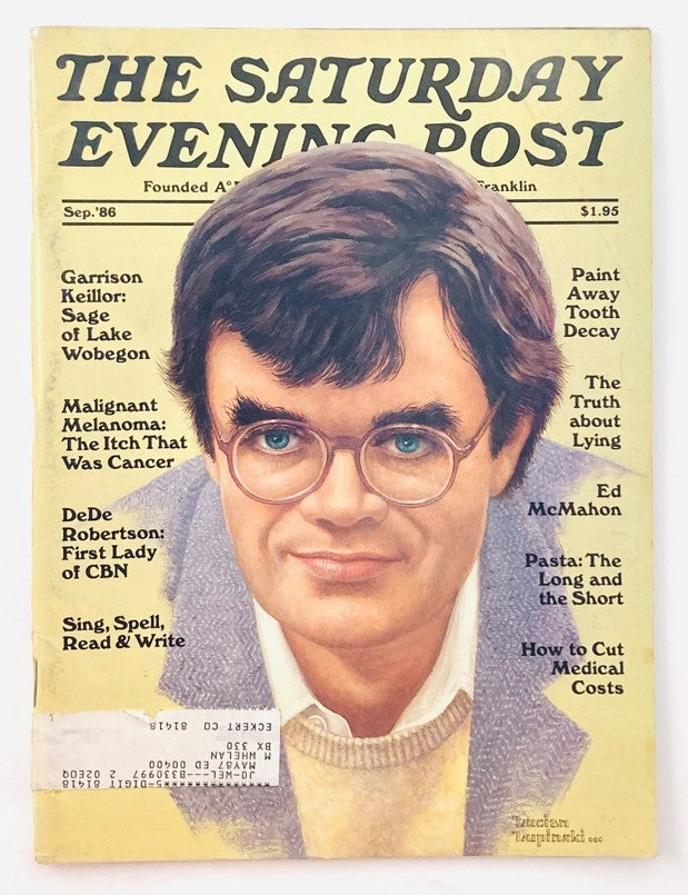 Saturday Evening Post Magazine September 1986 Garrison Keillor - Lucian Lupinski