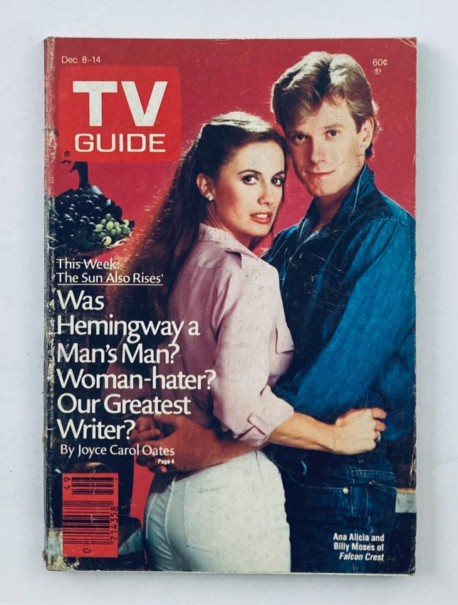 TV Guide Magazine December 8 1984 Ana Alicia, Billy Moses Dayton Ed. No Label