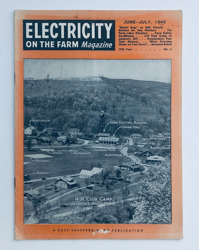 VTG Electricity on the Farm Magazine June 1946 4-H Club Camp Jackson's Mill W.VA