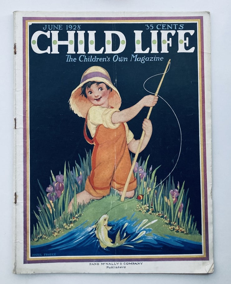 VTG Child Life Magazine June 1928 Vol 7 No. 6 Our Garden Fun No Label