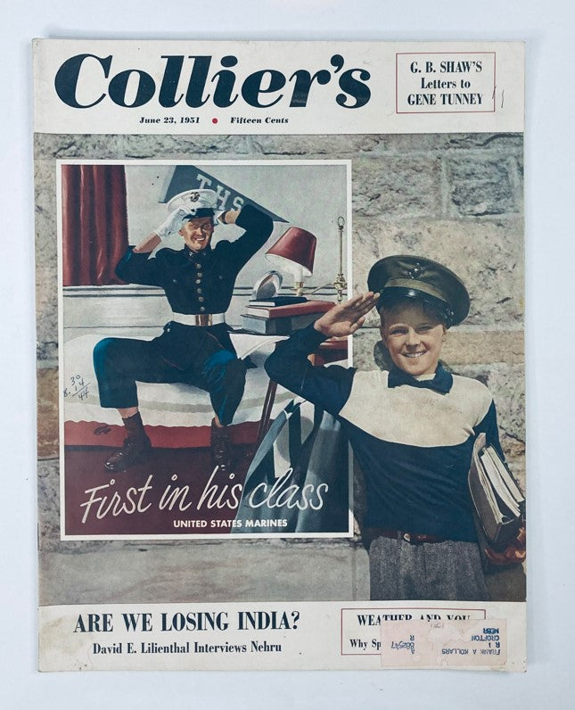 VTG Collier's Magazine June 23 1951 Vol 127 No. 25 Are We Losing India?