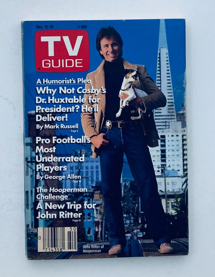 TV Guide Magazine December 12 1987 John Ritter Pittsburgh Metro Ed. No Label