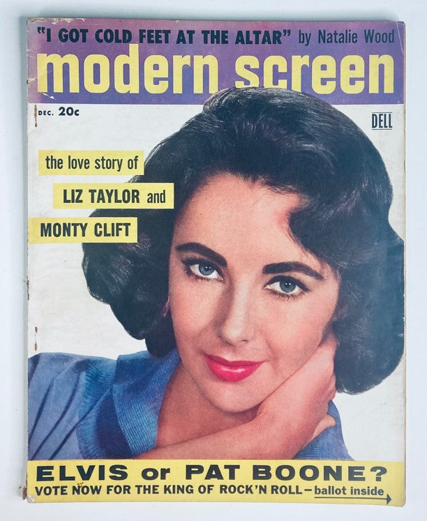 VTG Modern Screen Magazine December 1956 Vol 50 No. 12 Elizabeth Taylor No Label