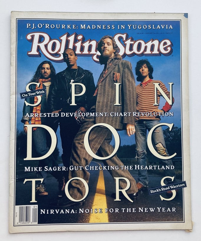 Rolling Stone Magazine January 7 1993 Issue 647 On Tour w Spin Doctors No Label