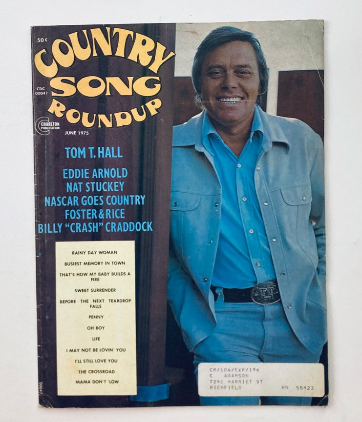 VTG Country Song Roundup Magazine June 1975 Tom T. Hall & Eddie Arnold