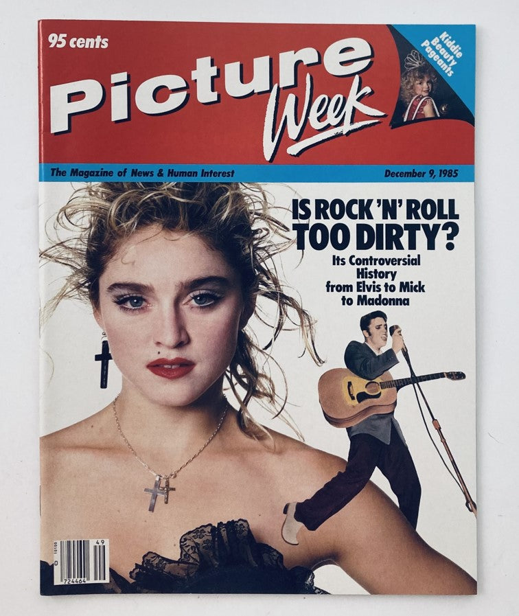 VTG Picture Week Magazine December 9 1985 Madonna & Elvis Presley No Label VG