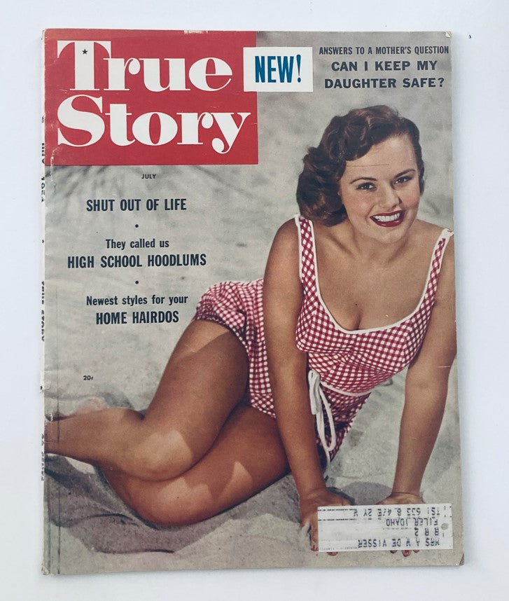 VTG True Story Magazine July 1954 Vol 68 No. 12 Myrna Hansen Cover Girl