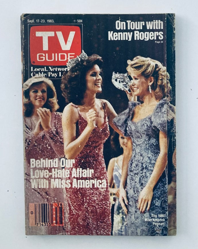 TV Guide Magazine September 17 1983 Miss America Pageant LA Metro Ed. No Label