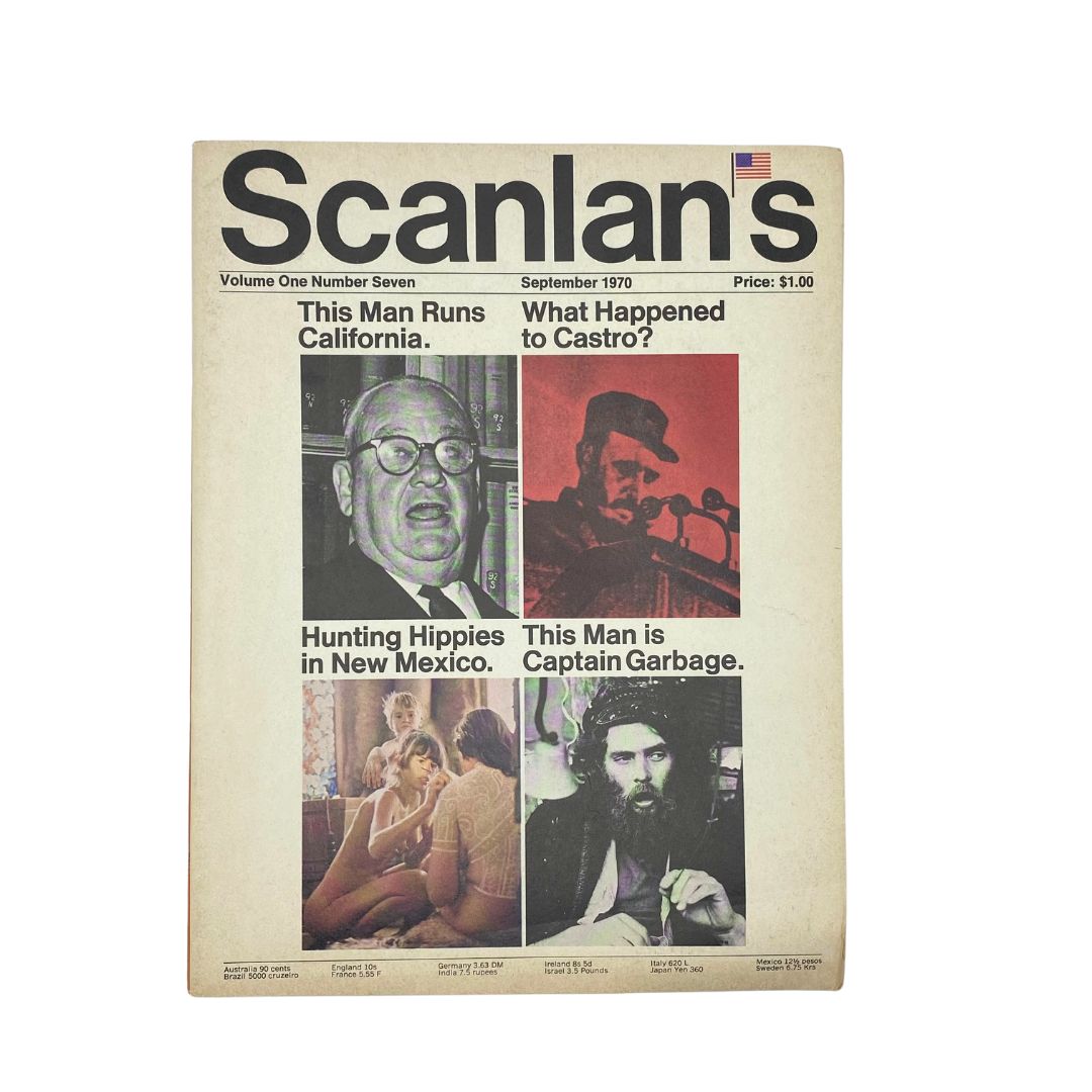 VTG Scanlan's Magazine September 1970 Vol 1 No. 7 Fidel Castro No Label