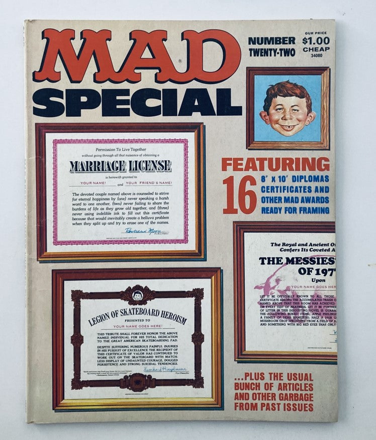 VTG 1977 Mad Magazine Special Number Twenty-Two 6.0 FN No Label