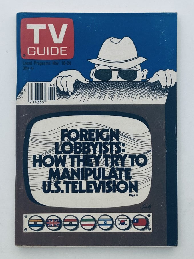 TV Guide Magazine November 18 1978 Foreign Lobbyists NJ-PA Ed. No Label