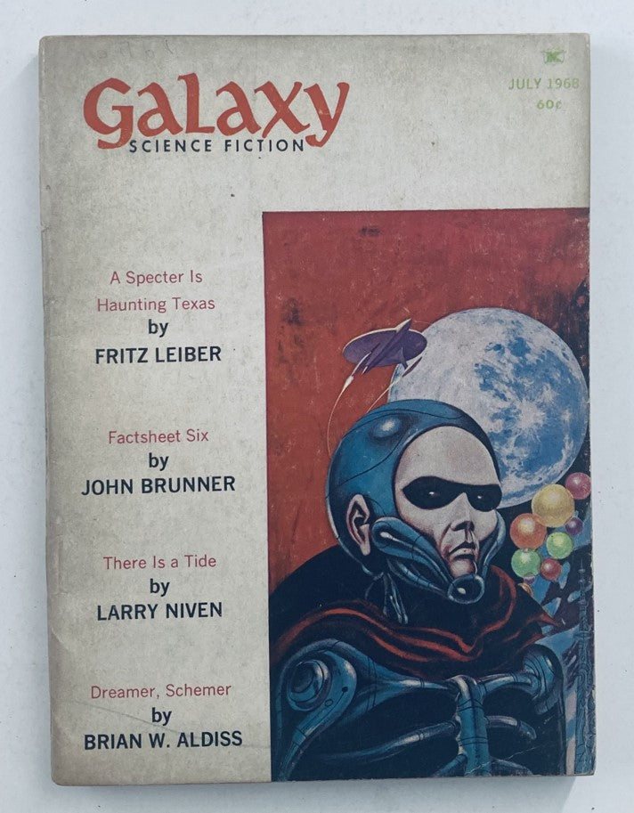 Galaxy Science Fiction Magazine July 1968 A Specter is Haunting Texas No Label