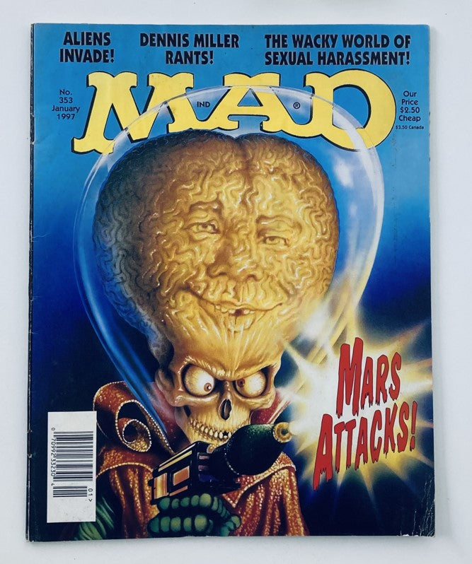 Mad Magazine January 1997 #353 Mars Attack Aliens Invade 2.0 GD Good No Label