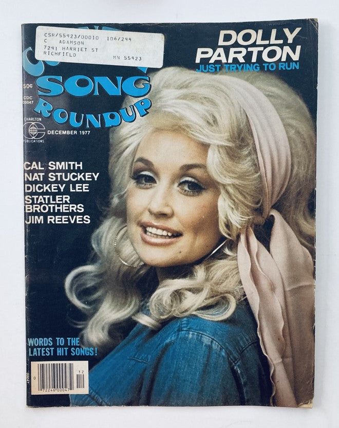 VTG Country Song Roundup Magazine December 1977 Dolly Parton Just Trying To Run