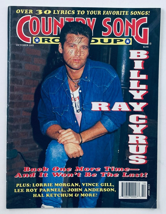 Country Song Roundup Magazine October 1993 Billy Ray Cyrus No Label