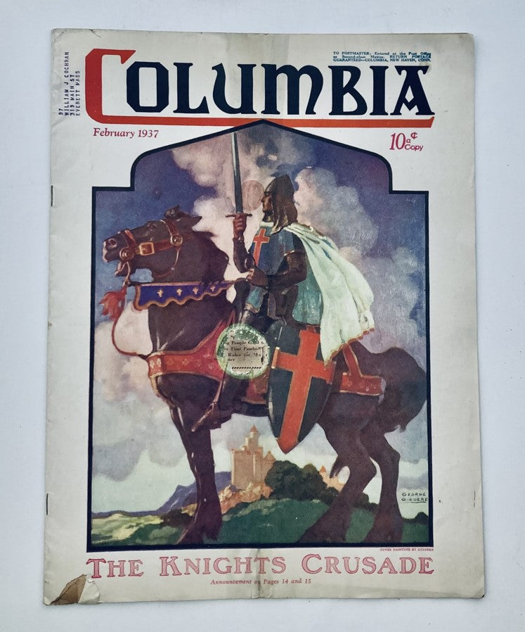 VTG Columbia Magazine February 1937 The Knights Crusade