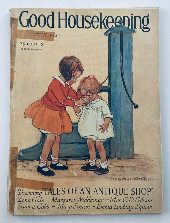 VTG Good Housekeeping Magazine July 1927 Tales of an Antique Shop No Label