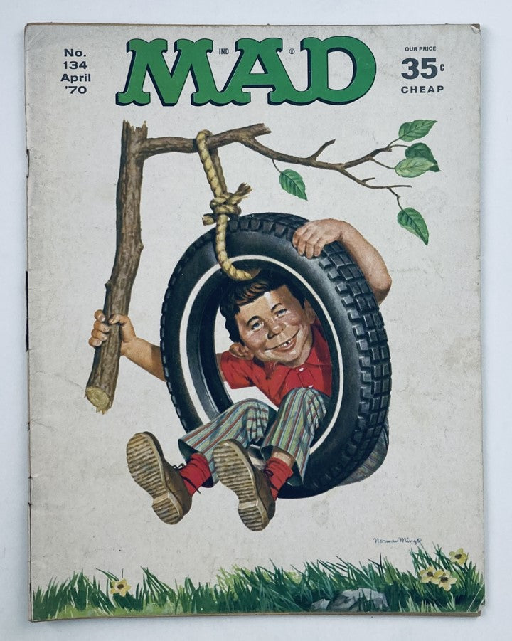 Mad Magazine April 1970 No. 134 Midnight Wowboy Satire 6.0 FN Fine No Label