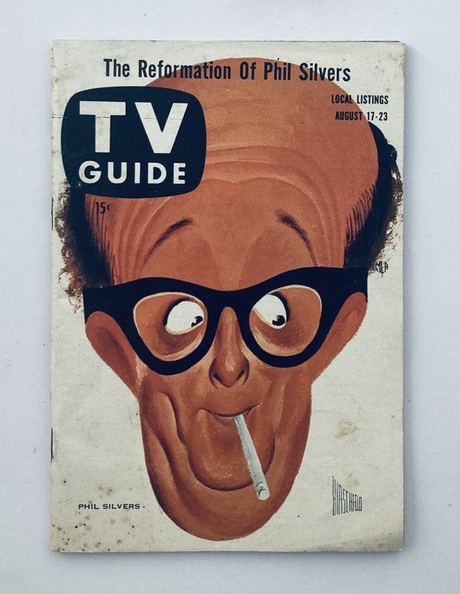 TV Guide Magazine August 17 1957 #229 Phil Silvers WA State Ed. No Label