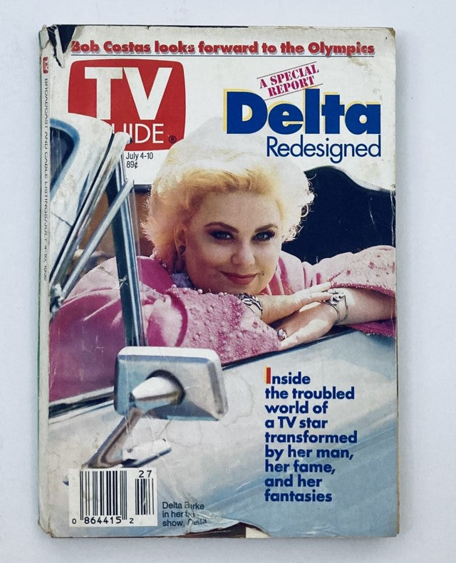 TV Guide Magazine July 4 1992 Delta Burke Chicago Metro Ed. No Label