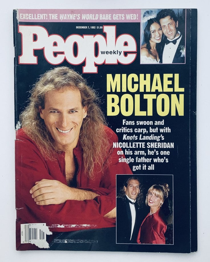 VTG People Weekly Magazine December 7 1992 Vol 38 No. 23 Michael Bolton