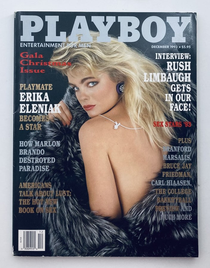 Playboy Magazine December 1993 Playmate Erika Eleniak w Centerfold No Label