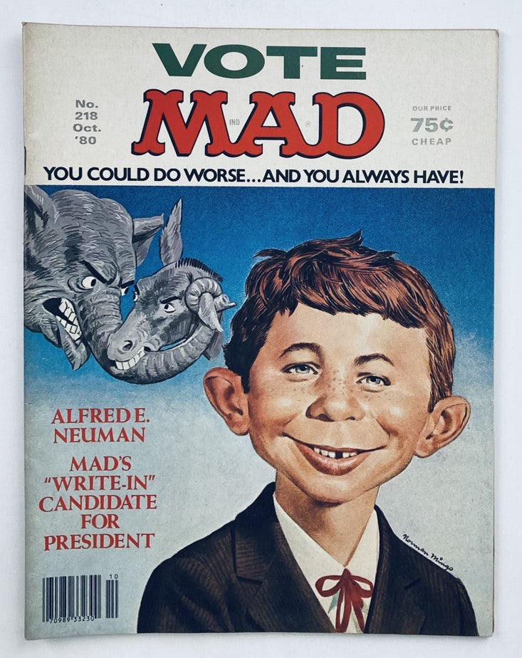 Mad Magazine October 1980 No. 218 Dave Berg Lighter Side 6.0 FN Fine No Label