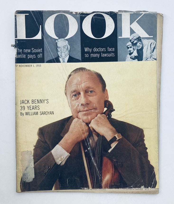 VTG Look Magazine November 1 1955 Vol 19 No. 22 Jack Benny's 39 Years