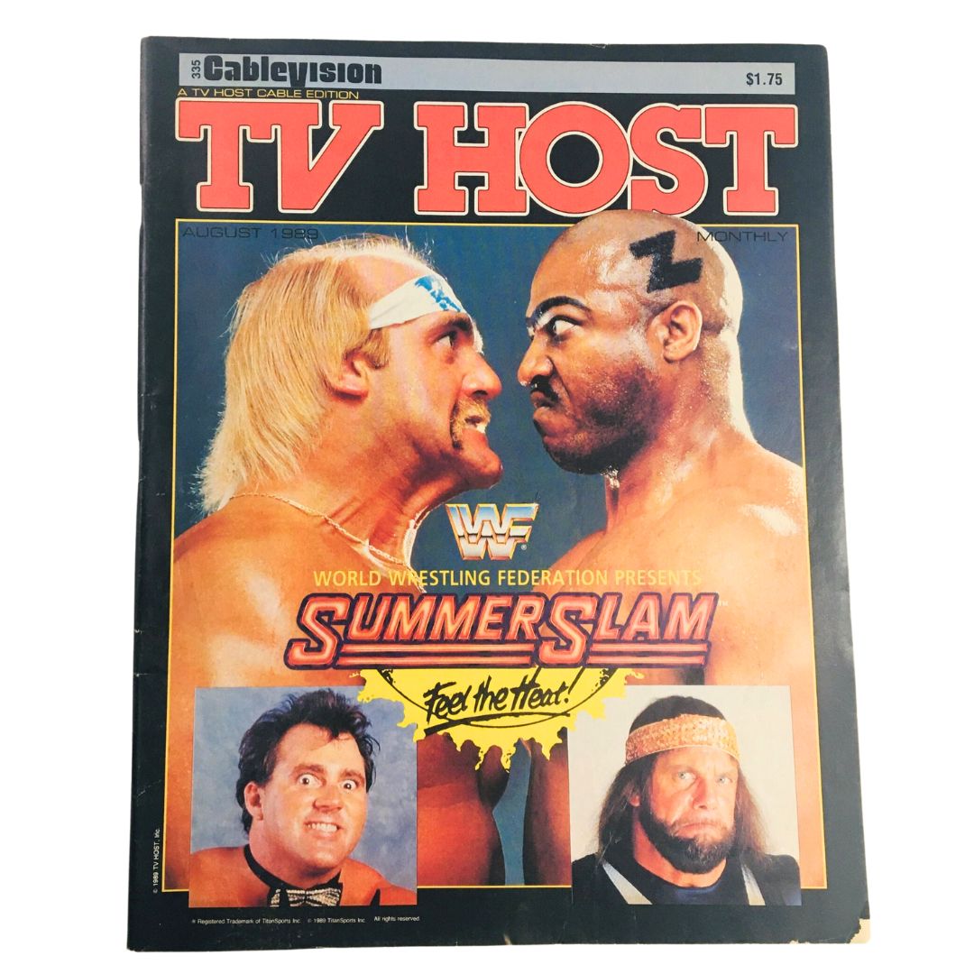 TV Host Magazine August 1989 Vol 9 #1 Hulk Hogan & Bruce Willis, No Label