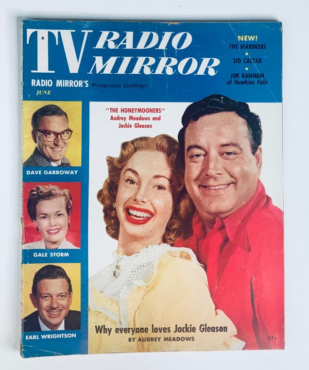 VTG TV Radio Mirror Magazine June 1955 Audrey Meadows & Jackie Gleason No Label