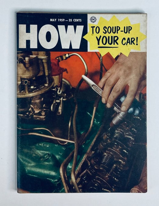 VTG How To Soup Up Your Car Magazine May 1959 No. 63 V8 Soup-Up Natural No Label