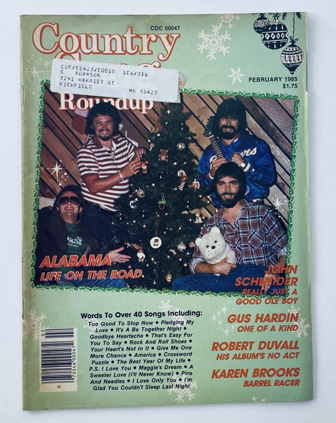 VTG Country Song Roundup Magazine February 1985 Alabama Life on the Road