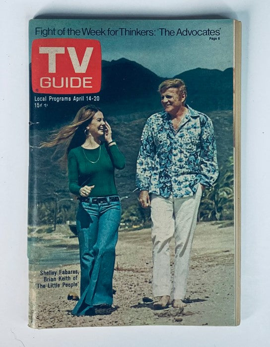 TV Guide Magazine April 14 1973 #546 Brian Keith & Shelley NY Metro Ed. No Label