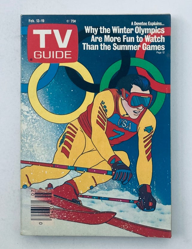 TV Guide Magazine February 13 1988 Winter Olympics WA-Baltimore Ed. No Label