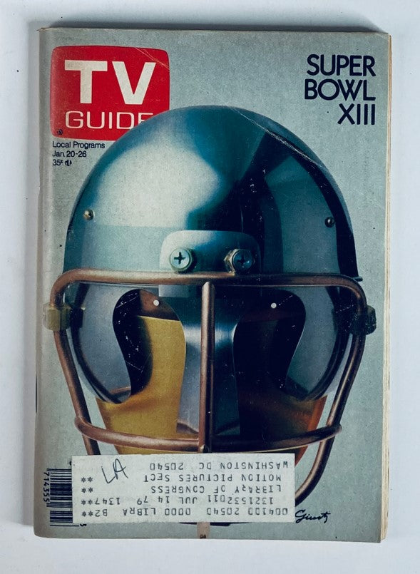 TV Guide Magazine January 20 1979 #1347 Super Bowl XIII L.A. Metro Ed.