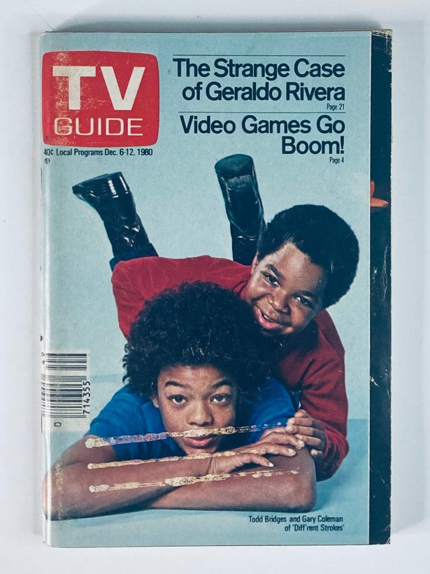 TV Guide Magazine December 6 1980 #1445 Todd Brigdes, Gary Coleman Phoenix Ed.