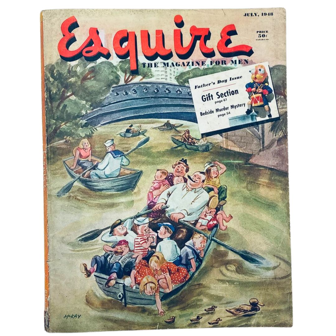 VTG Esquire Magazine July 1948 No. 176 The Queen of The Seas No Label