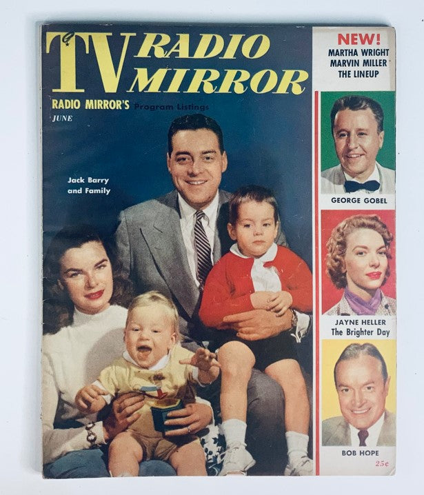 VTG TV Radio Mirror Magazine June 1956 Vol 46 #1 Jack Barry and Family No Label