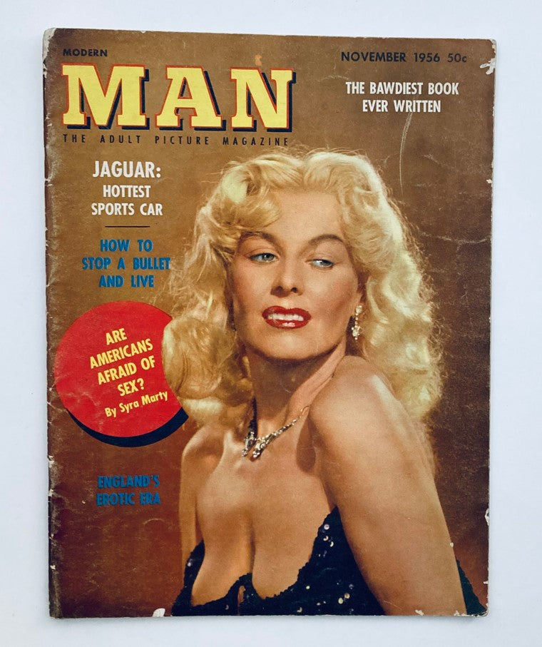 VTG Modern Man Magazine November 1956 Syra Marty Cover Girl No Label