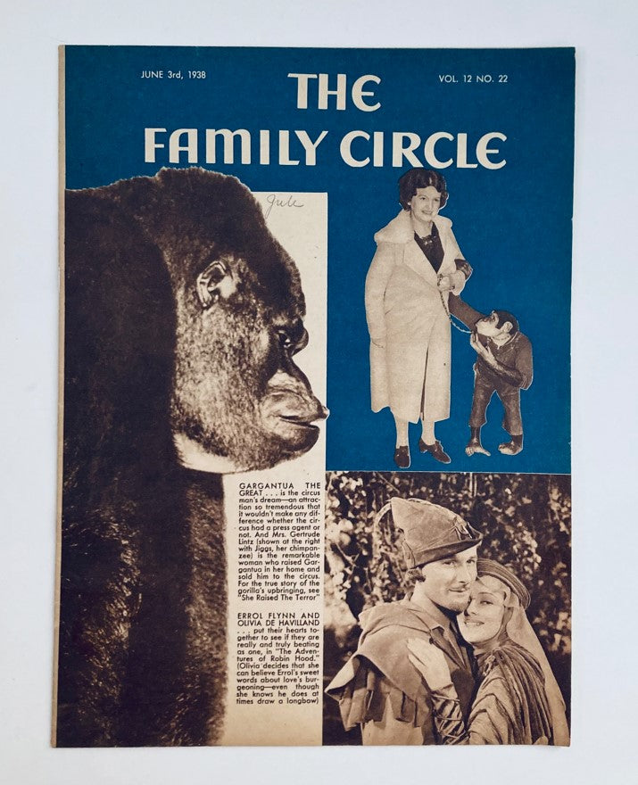 VTG The Family Circle Magazine June 3 1938 Gargantua The Great No Label