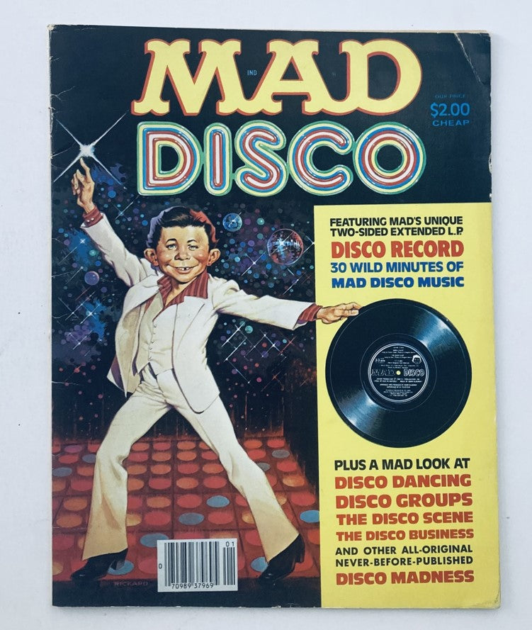 VTG Mad Magazine 1980 Disco Record, Disco Dancing, Disco Groups 4.0 VG No Label