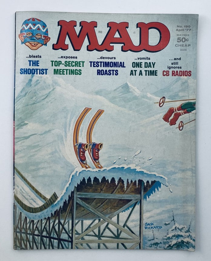 Mad Magazine April 1977 No. 190 The Shootist & CB Radios 6.0 FN Fine No Label