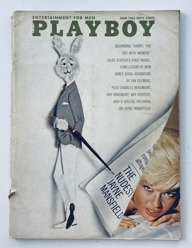 VTG Playboy Magazine June 1963 Playmate Connie Mason w Centerfold No Label