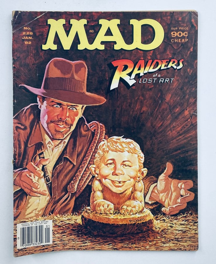 Mad Magazine January 1982 No. 228 Raiders of a Lost Art 6.0 FN Fine No Label