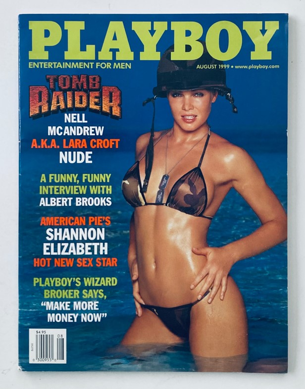 Playboy Magazine August 1999 Nell McAndrew & Rebecca Scott w Centerfold No Label