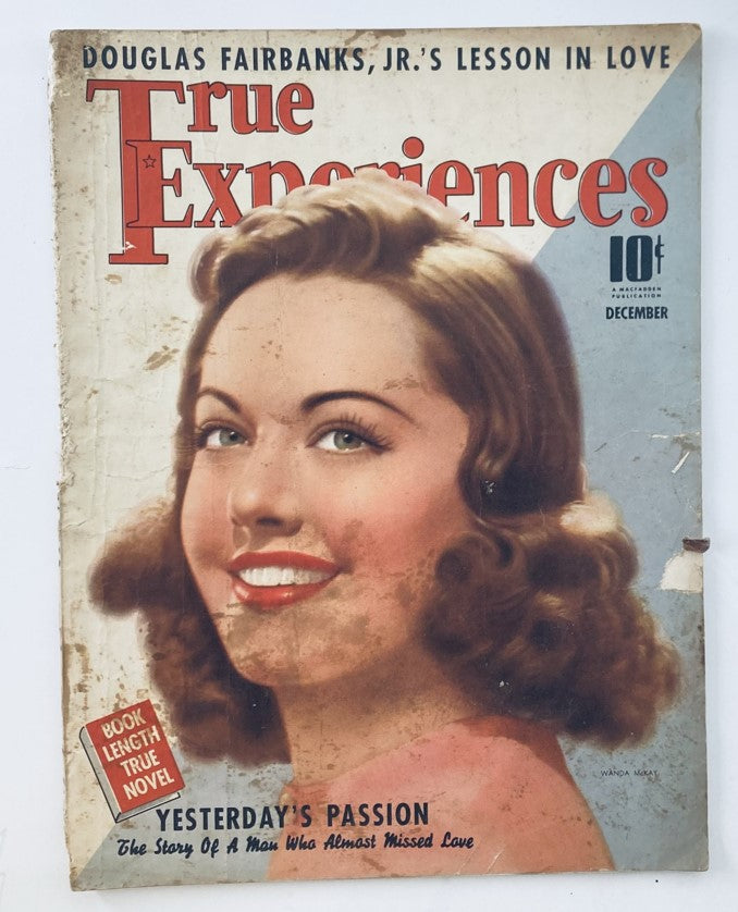 VTG True Experiences Magazine December 1939 Yesterday's Passion No Label