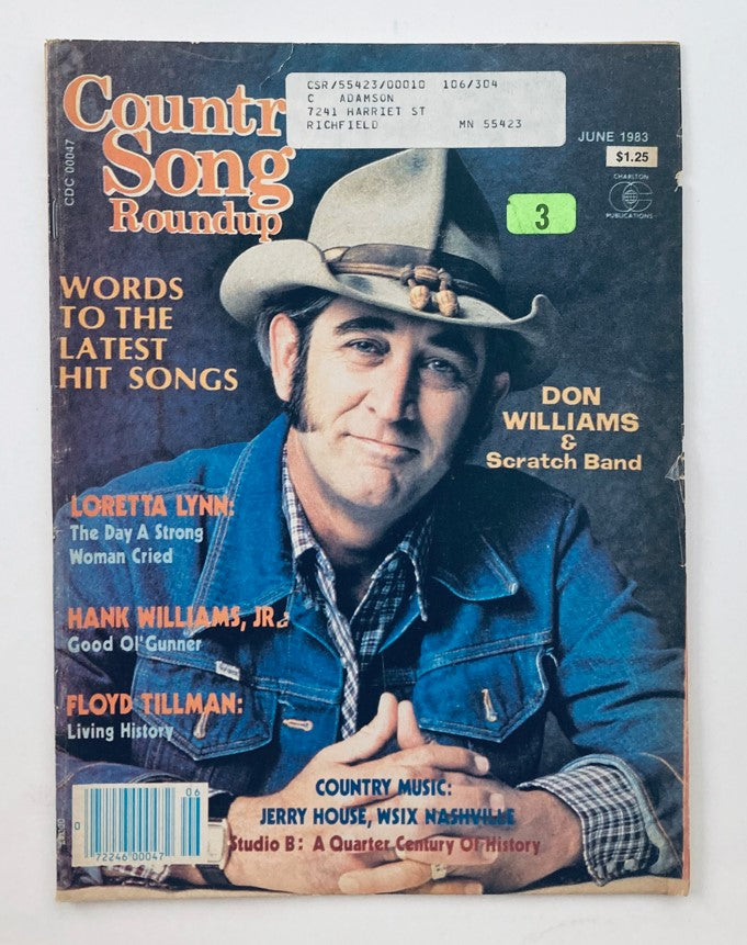 VTG Country Song Roundup Magazine June 1983 Don Williams & Scratch Band